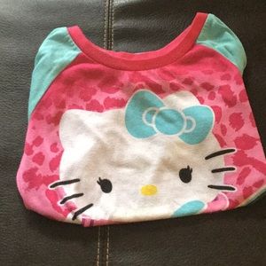 A hello kitty pajama shirt